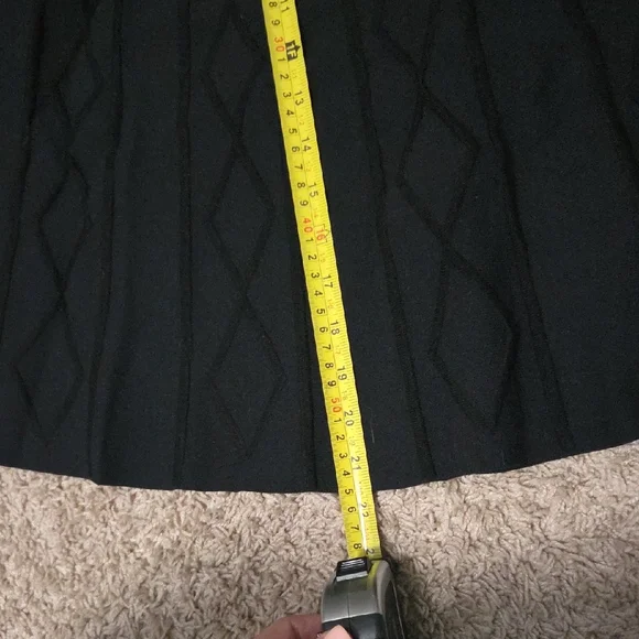 NWT Philosophy Black A-Line Skirt, Sweater Material, $58.00 - Picture 4 of 6